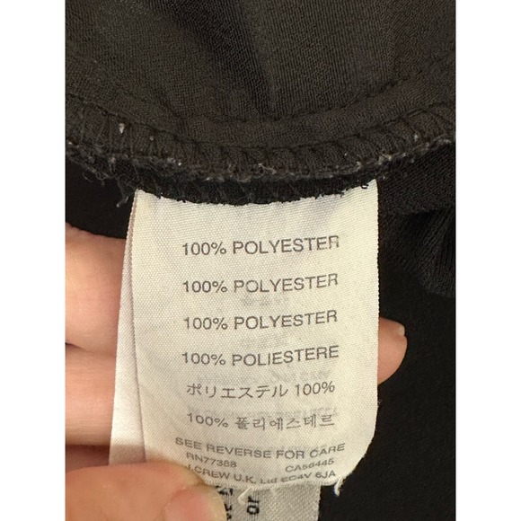 J. Crew black tapered legs casual pull on pants size 4 - Picture 5 of 10